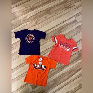 Toddler Clemson Tiger shirts (3)